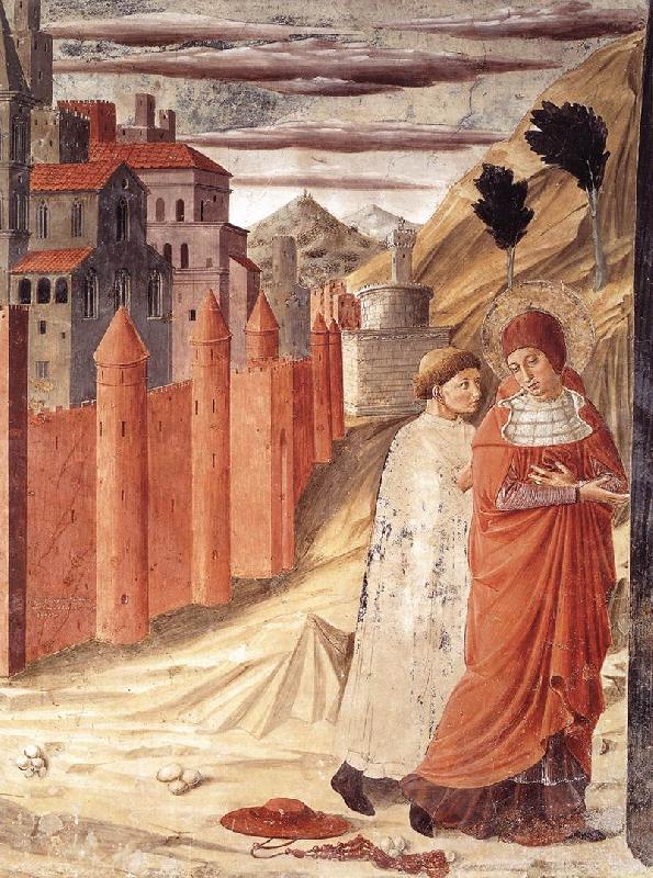 GOZZOLI, Benozzo The Departure of St Jerome from Antioch dg oil painting picture